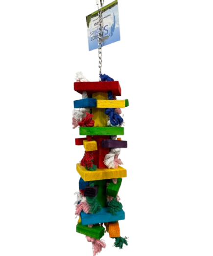 Parrot-Supplies Climbing Wall Wood Blocks Parrot Toy